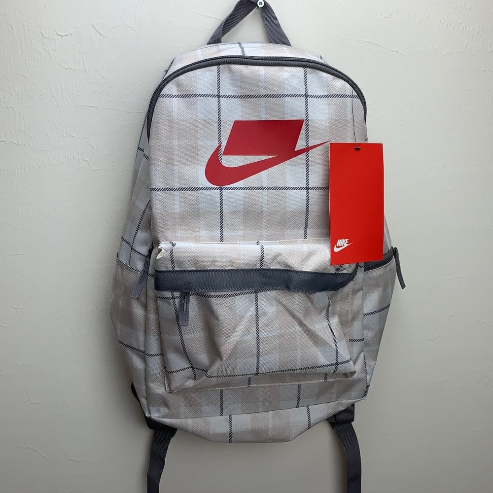 Nike Heritage 2.0 Backpack White Plaid